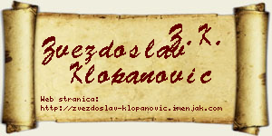Zvezdoslav Klopanović vizit kartica